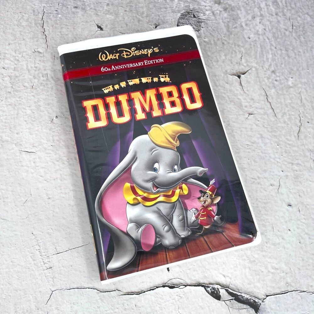 Walt Disney DUMBO VHS  #21623 Vintage 2001 60th Anniversary Edition Clam Shell